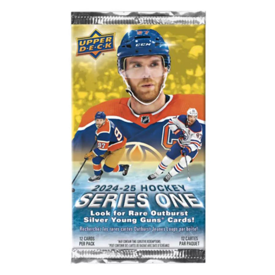 2024-25 Upper Deck Series 1 Hockey Sealed Pack- 12 Cards Per Pack