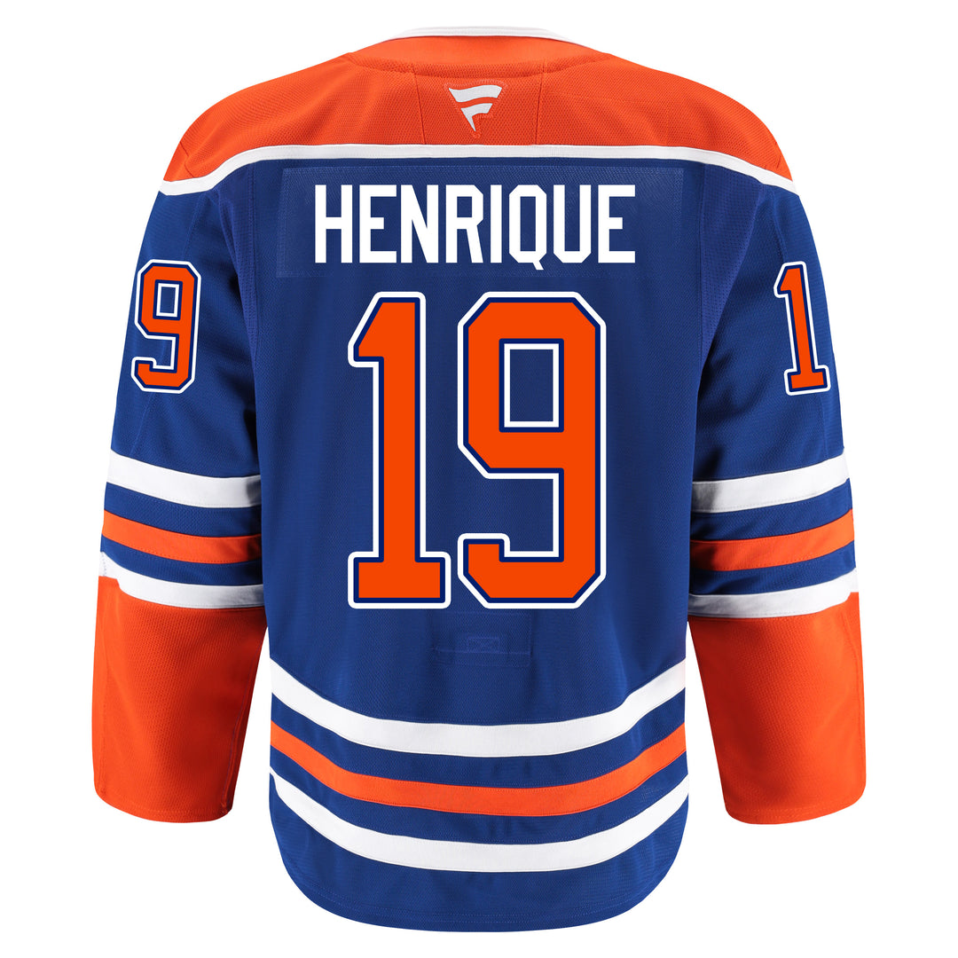 Adam Henrique Edmonton Oilers Fanatics Authentic Pro On Ice Royal Blue Home Jersey