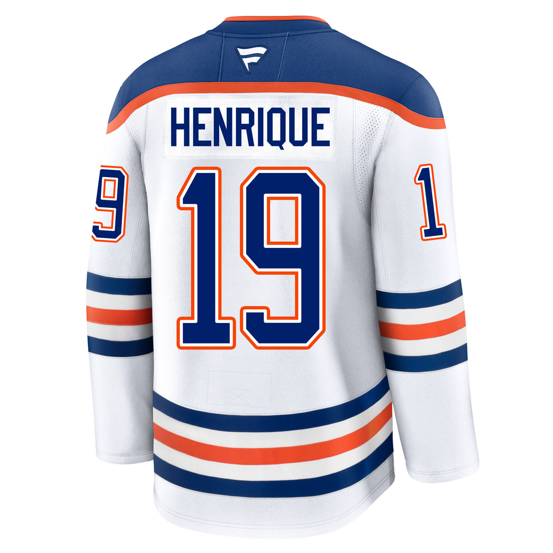 Adam Henrique Edmonton Oilers Fanatics Premium White Away Jersey