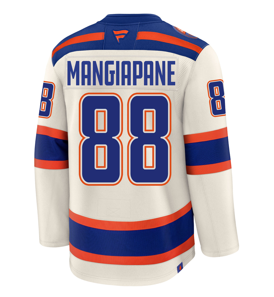 Andrew Mangiapane Edmonton Oilers Fanatics Premium Cream Alternate Jersey