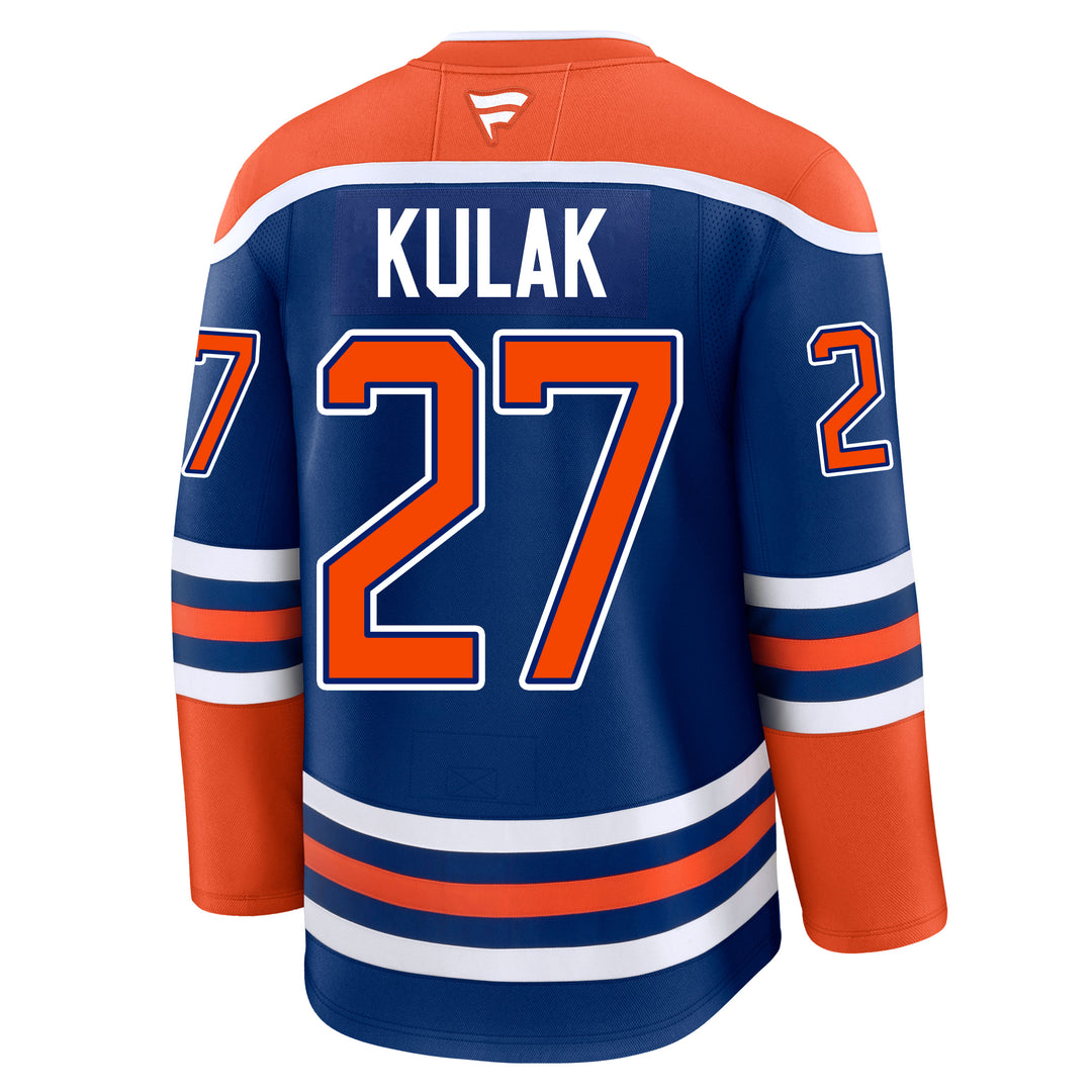 Brett Kulak Edmonton Oilers Fanatics Premium Royal Blue Home Jersey