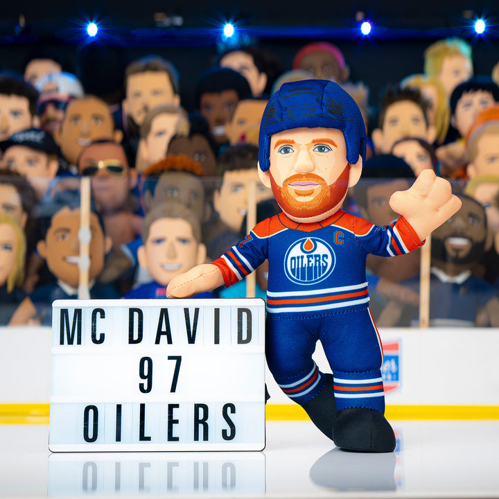 Connor McDavid Edmonton Oilers 10" Royal Jersey Plushie Toy