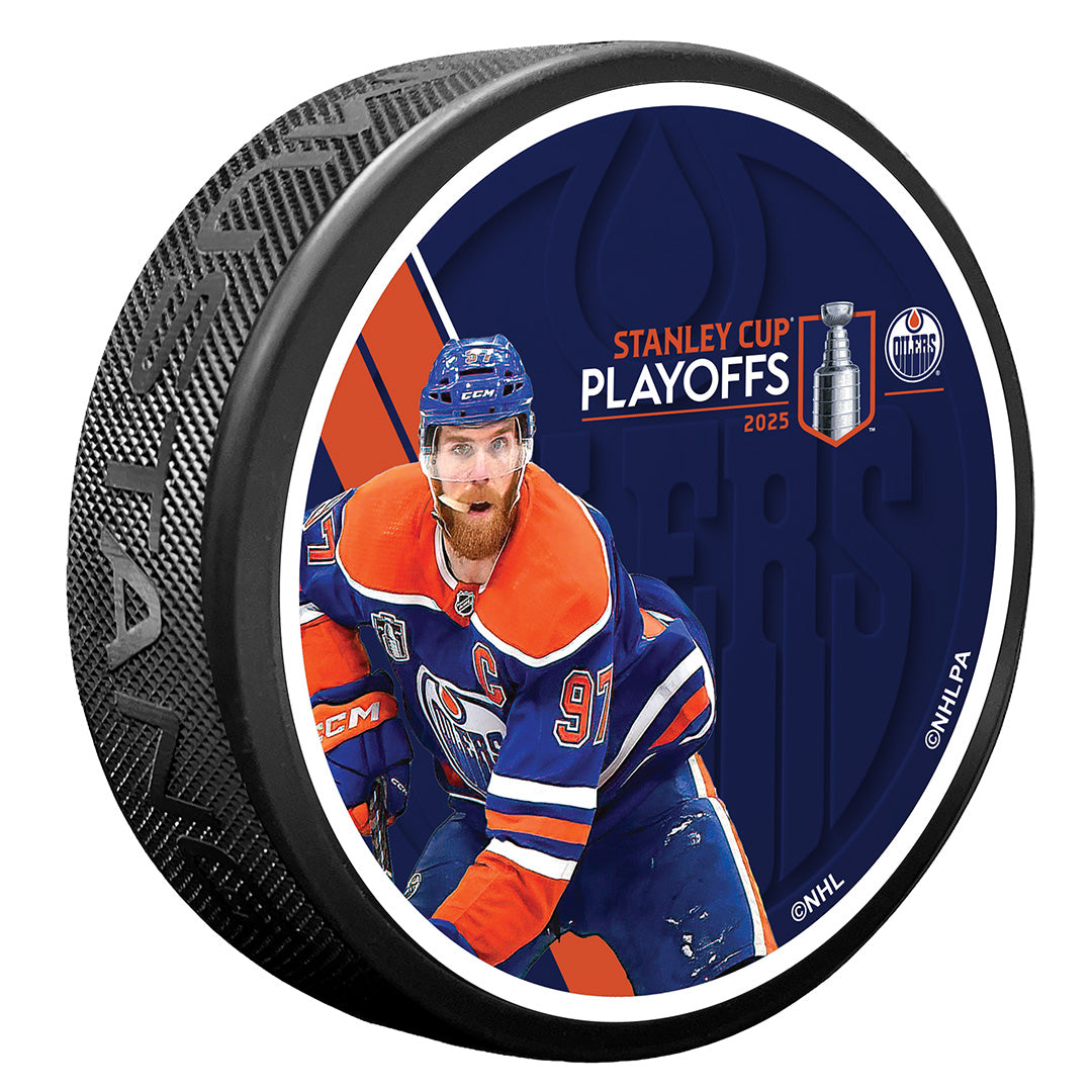 Connor McDavid Edmonton Oilers 2025 Stanley Cup Playoffs Puck
