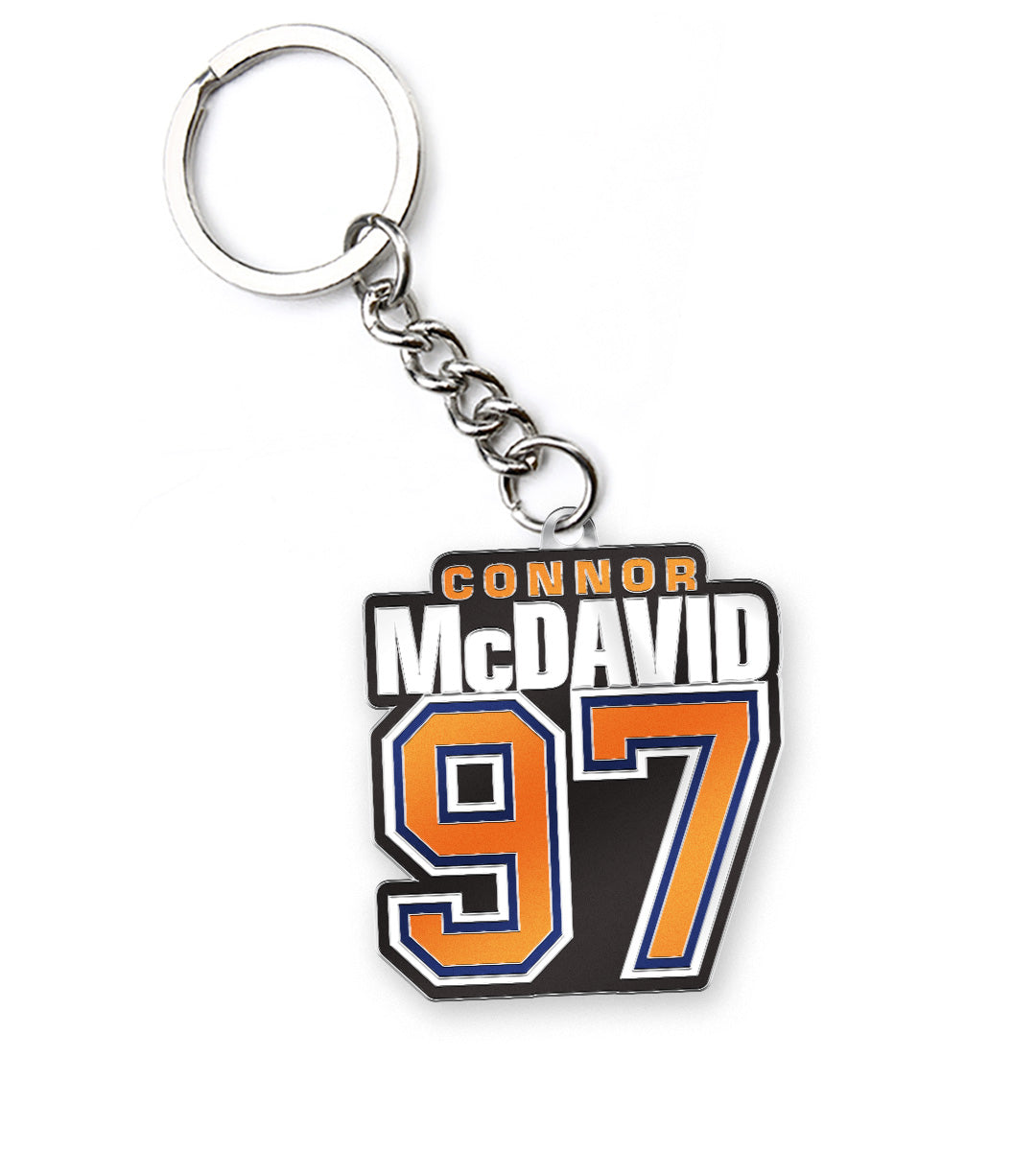 Connor McDavid Edmonton Oilers "97" Keychain