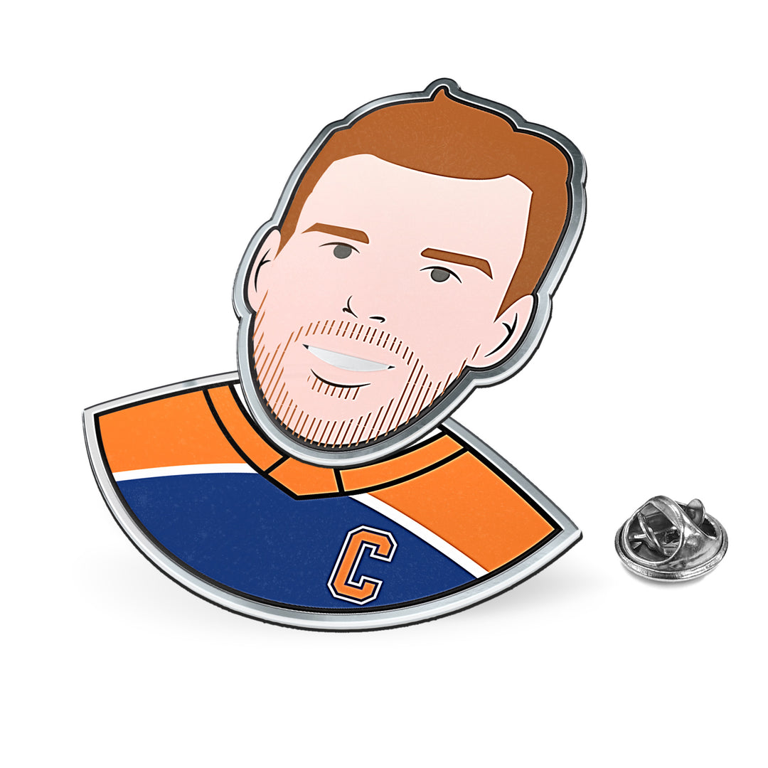 Connor McDavid Edmonton Oilers Bobblehead Lapel Pin