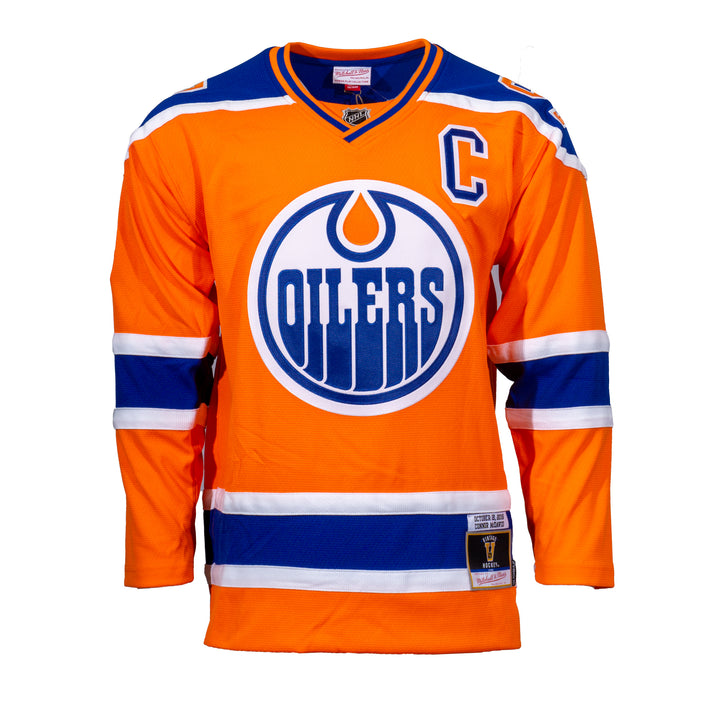 Connor McDavid Edmonton Oilers Mitchell & Ness 2016-17 Heritage Classic Blue Line Retro Royal Jersey