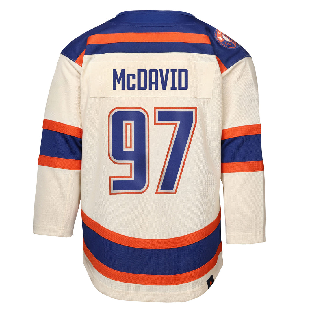 Connor McDavid Edmonton Oilers Toddler Cream Alternate Jersey