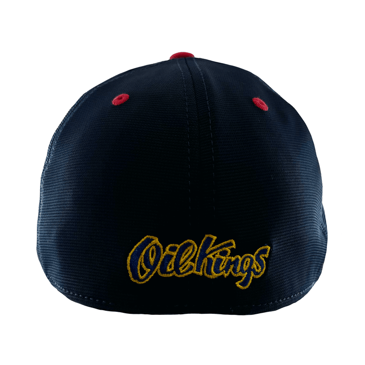 Edmonton Oil Kings American Needle Platinum Navy E-Boss Adjustable Hat