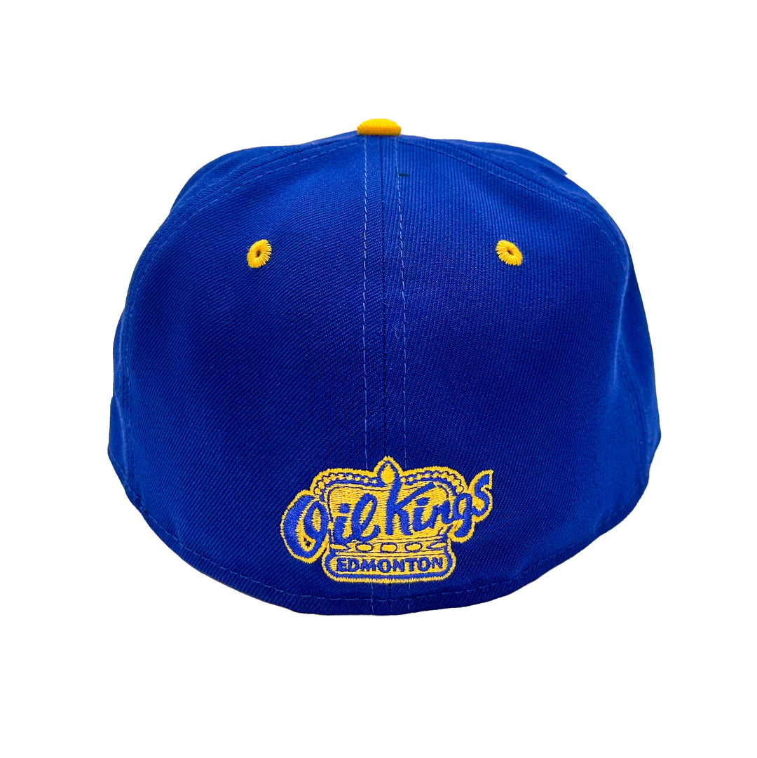 Edmonton Oil Kings New Era Royal & Yellow Alternate 59FIFTY Fitted Logo Hat