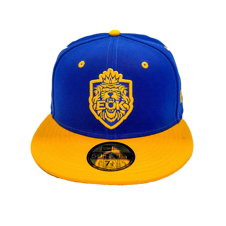 Edmonton Oil Kings New Era Royal & Yellow Alternate 59FIFTY Fitted Logo Hat