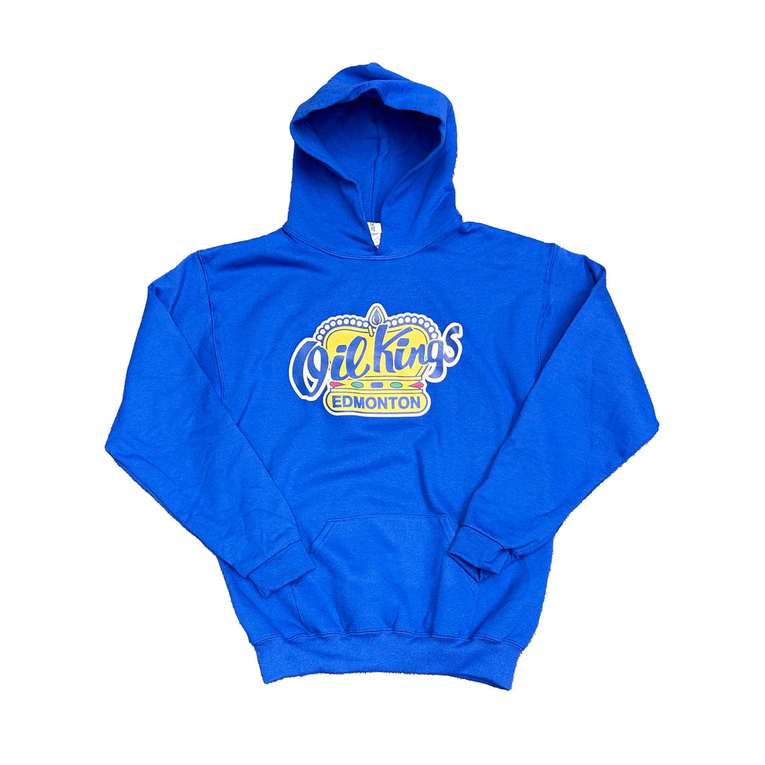 Edmonton Oil Kings Youth Royal Logo Hoodie