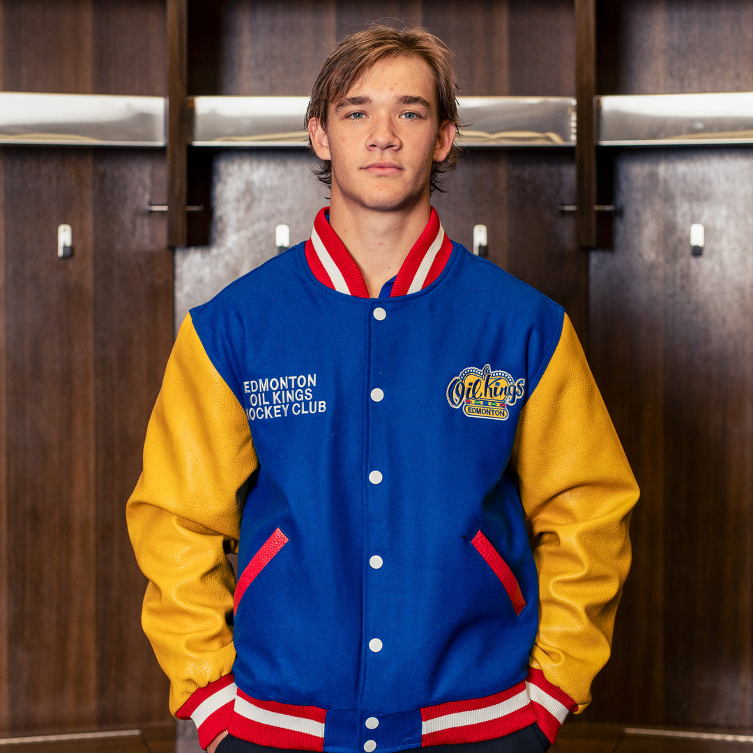 Edmonton Oil Kings Something Inked Royal Letterman Jacket