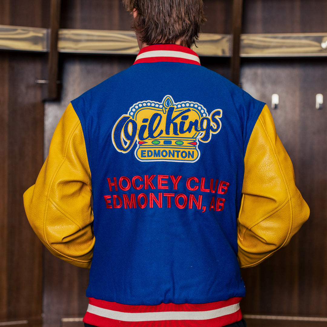 Edmonton Oil Kings Something Inked Royal Letterman Jacket
