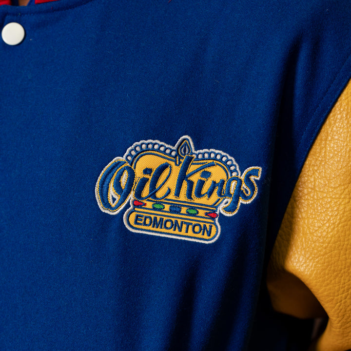 Edmonton Oil Kings Something Inked Royal Letterman Jacket