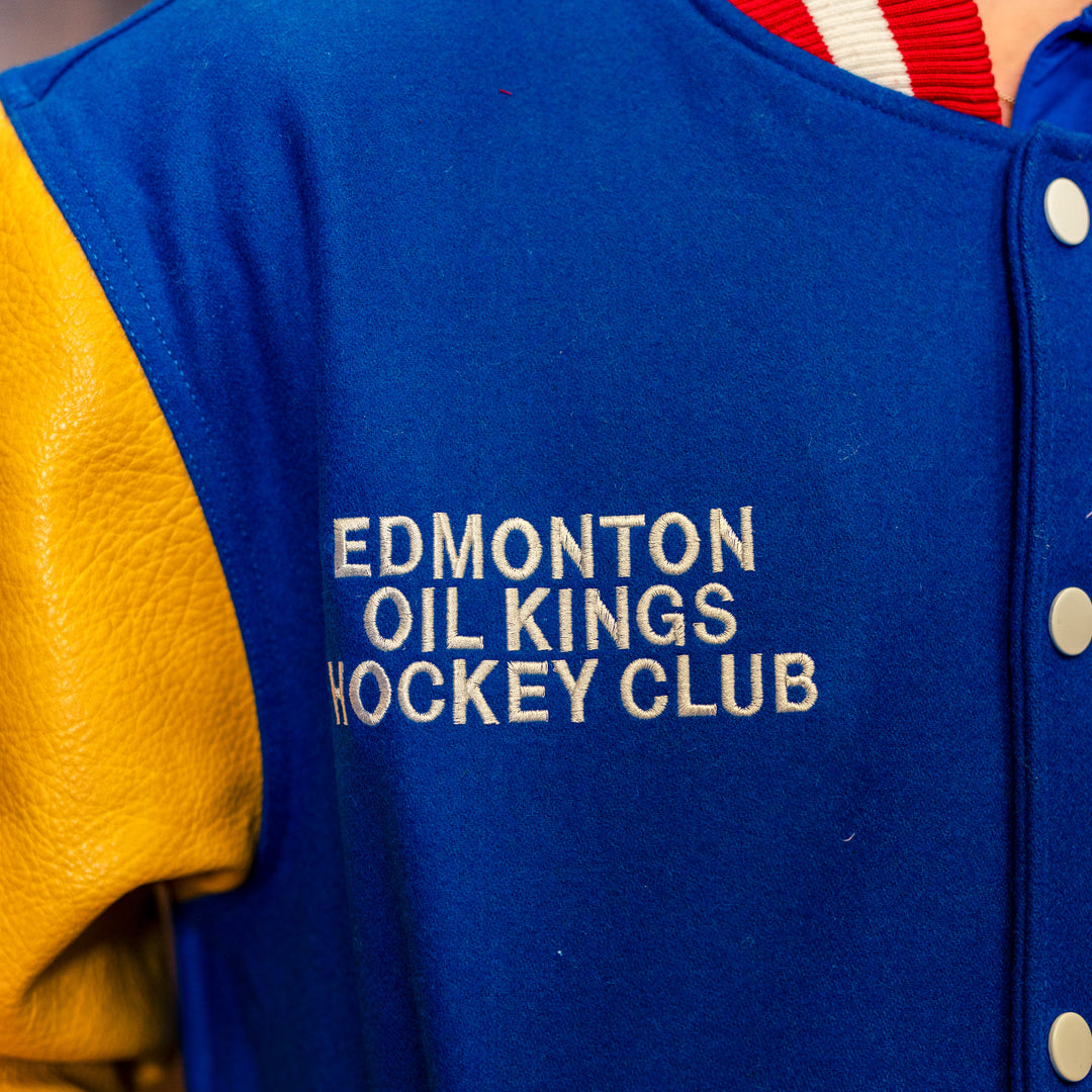 Edmonton Oil Kings Something Inked Royal Letterman Jacket