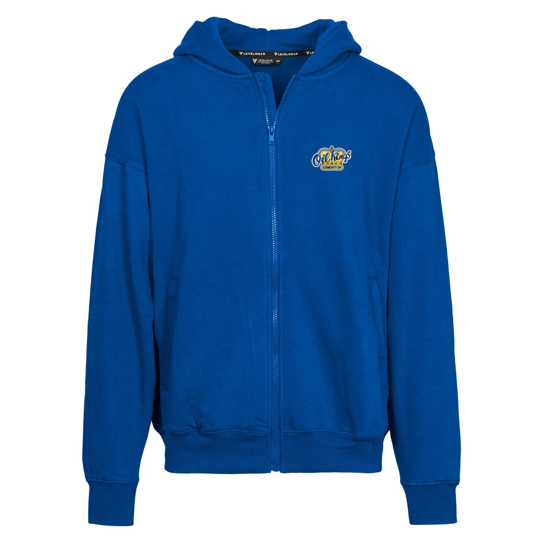 Edmonton Oil Kings Levelwear Uphill Blue Full-Zip Hoodie