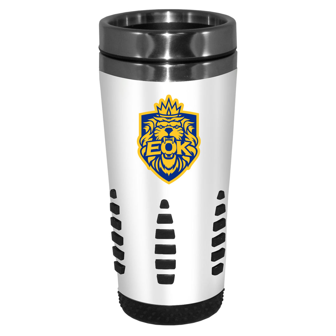 Edmonton Oil Kings White Alternate Logo 16 oz Travel Mug