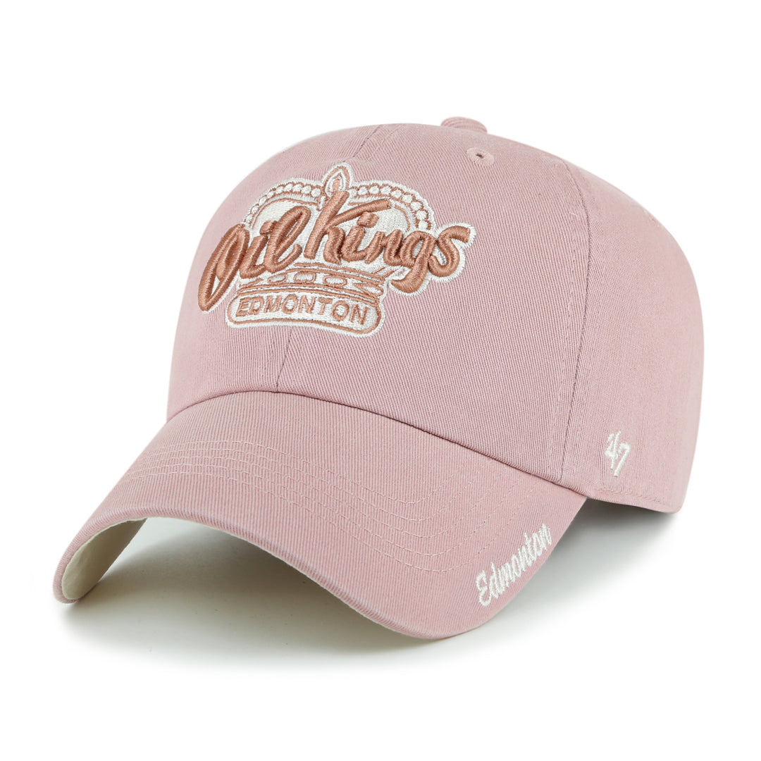 Edmonton Oil Kings Women's '47 Pink Ballpark Cheer Clean Up Adjustable Hat