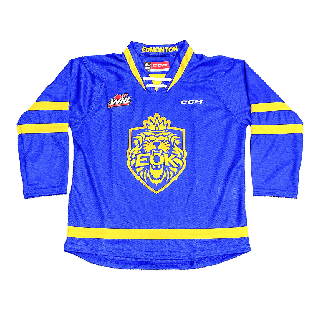 Edmonton Oil Kings Youth CCM Premier Blue Alternate Jersey