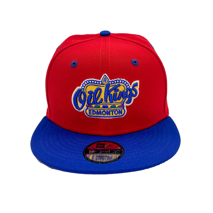 Edmonton Oil Kings Youth New Era Red 9FIFTY Snapback Hat