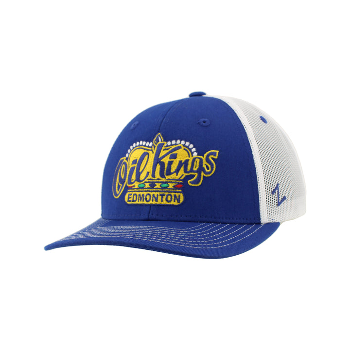 Edmonton Oil Kings Zephyr Blue Dakota Mesh Snapback Hat