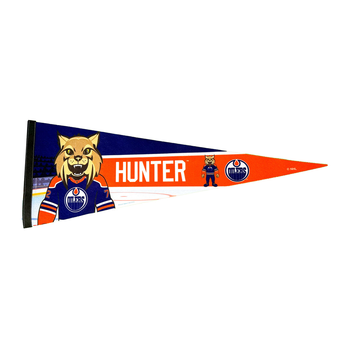 Edmonton Oilers 12" x 30" Hunter Felt Pennant
