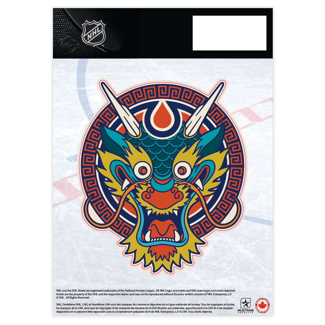 Edmonton Oilers 2024 Lunar New Year 5" x 7" Decal
