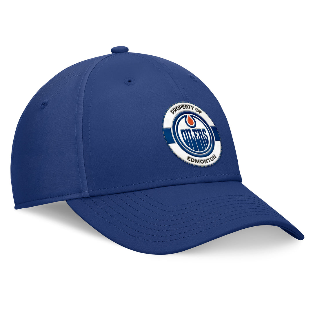 Edmonton Oilers Fanatics Blue 2024 NHL Training Camp Authentic Pro Flex Hat