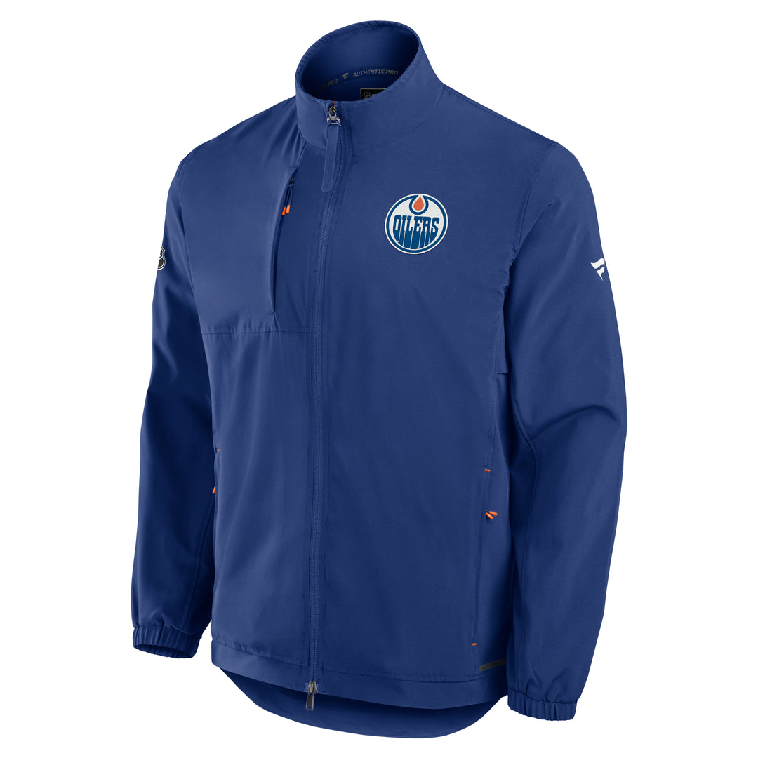 Edmonton Oilers 2025-26 Fanatics Authentic Pro Blue Rink Coaches Jacket