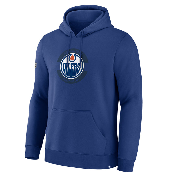Edmonton Oilers 2025-26 Fanatics Authentic Pro Fleece Blue Pullover Hoodie