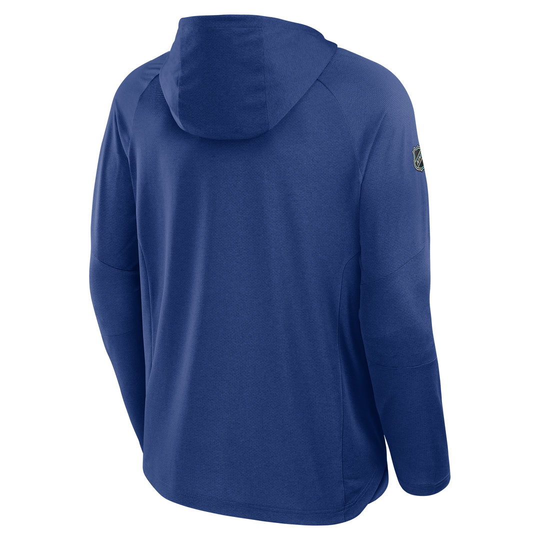 Edmonton Oilers 2025-26 Fanatics Authentic Pro Lightweight Pullover Blue Rink Hoodie