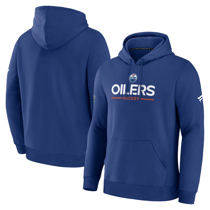 Edmonton Oilers 2025-26 Fanatics Authentic Pro Primary-Blue Pullover Hoodie