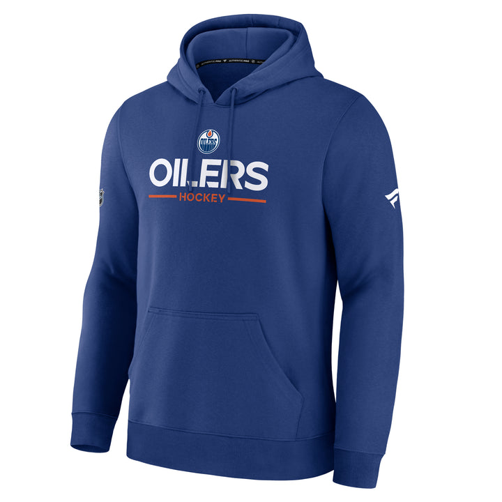 Edmonton Oilers 2025-26 Fanatics Authentic Pro Primary-Blue Pullover Hoodie