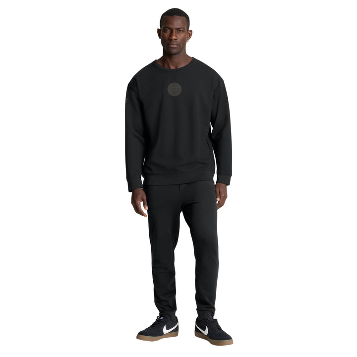 Edmonton Oilers 2025-26 Fanatics Authentic Pro Road Black Crewneck Sweatshirt