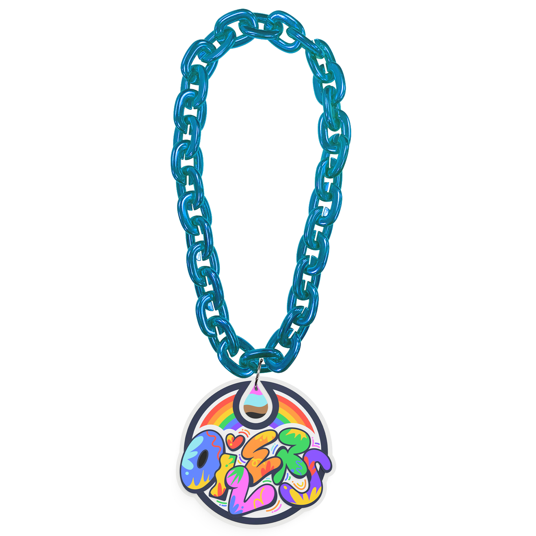 Edmonton Oilers 2025 Pride Logo Fan Chain Necklace