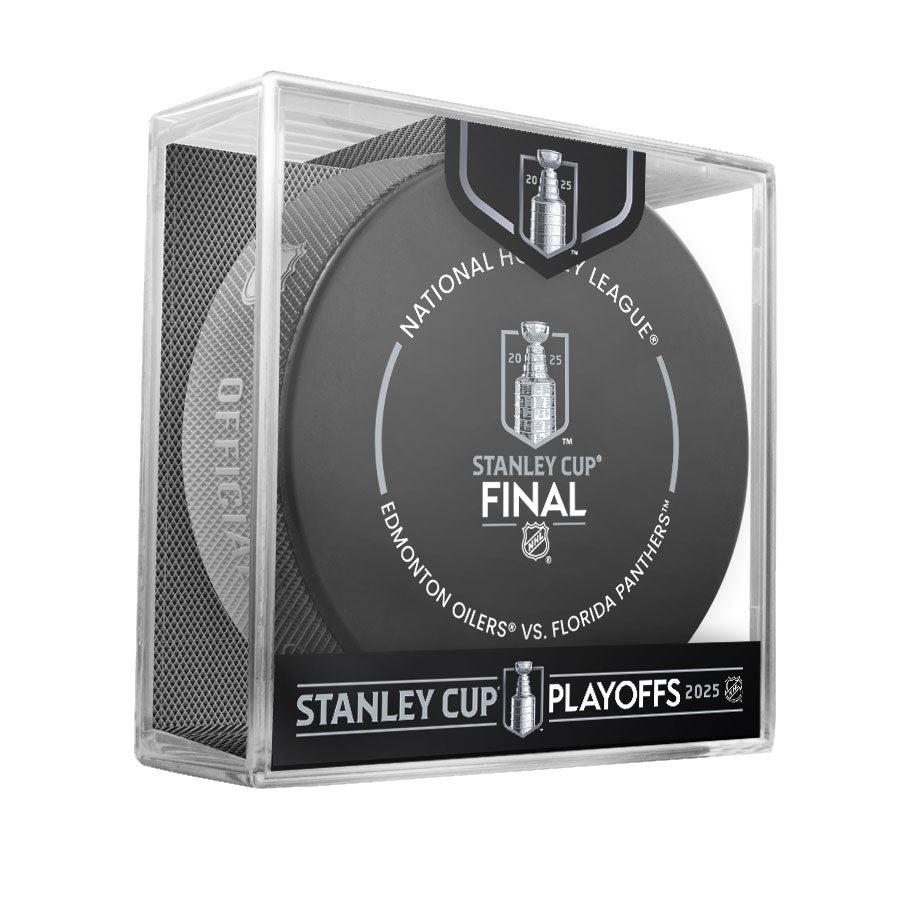 Edmonton Oilers 2025 Stanley Cup Final Official Game Puck - Game 2