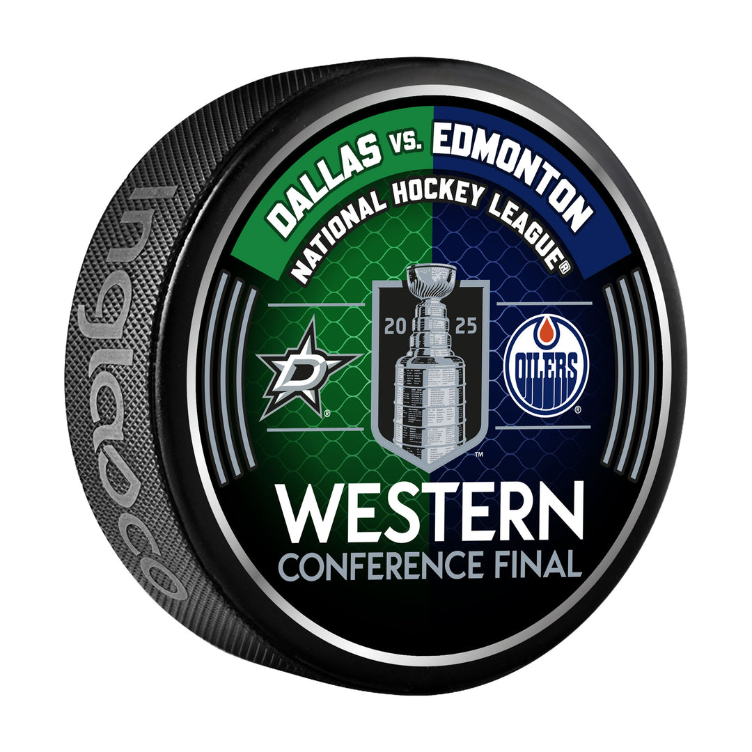 Edmonton Oilers 2025 Stanley Cup Playoffs Dueling Puck - Round 3 Western Conference Final vs Dallas Stars