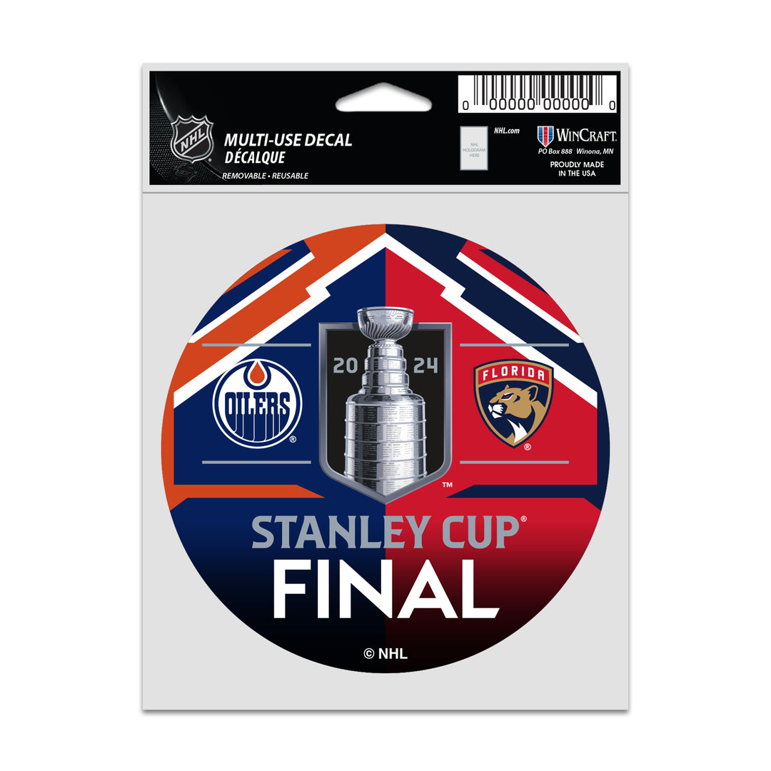 Edmonton Oilers 2024 Stanley Cup Final Dueling 3.5" x 5" Decal