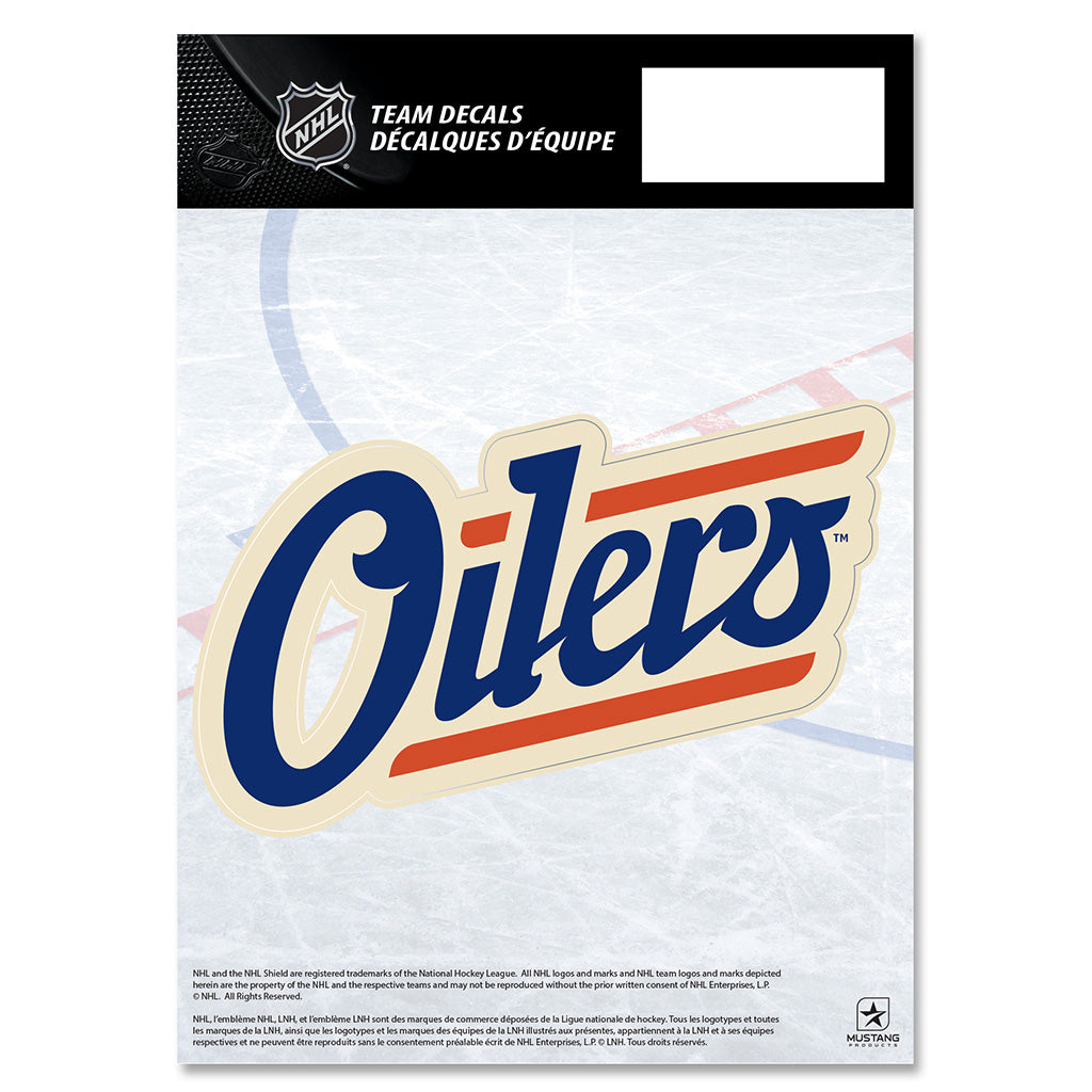 Edmonton Oilers Alternate Logo 5" x 7" Decal Sheet