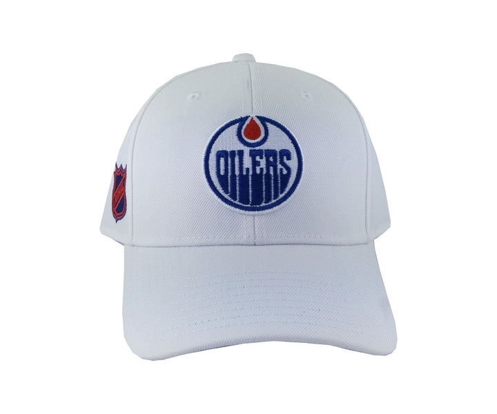 Edmonton Oilers American Needle Stadium White Adjustable Hat