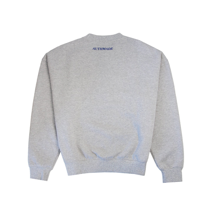 Edmonton Oilers Authmade 1979 Stripe Grey Crewneck Sweatshirt