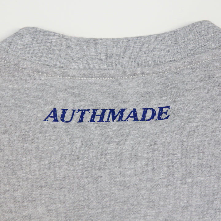 Edmonton Oilers Authmade 1979 Stripe Grey Crewneck Sweatshirt