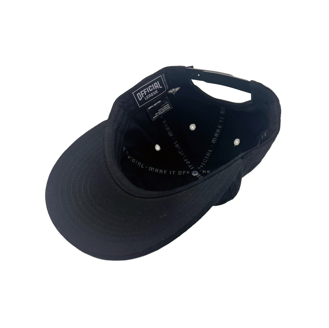 Edmonton Oilers Official League Tonal Logo Black Snapback Hat