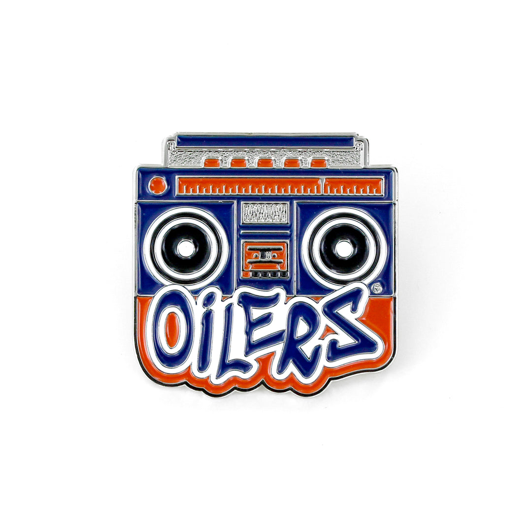 Edmonton Oilers Boombox Lapel Pin