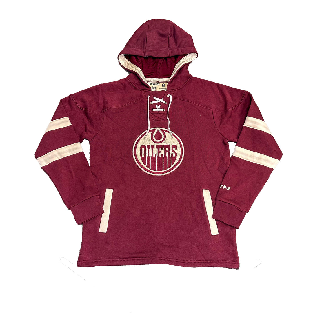 Edmonton Oilers CCM Maroon Acai Jersey Hoodie
