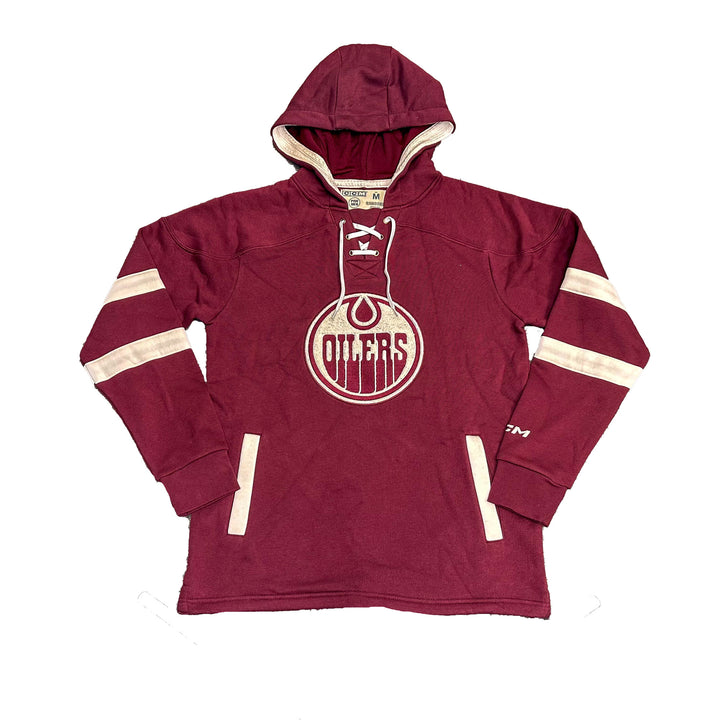 Edmonton Oilers CCM Maroon Acai Jersey Hoodie