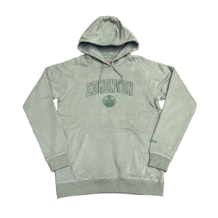 Edmonton Oilers CCM Sage Green Pullover Hoodie