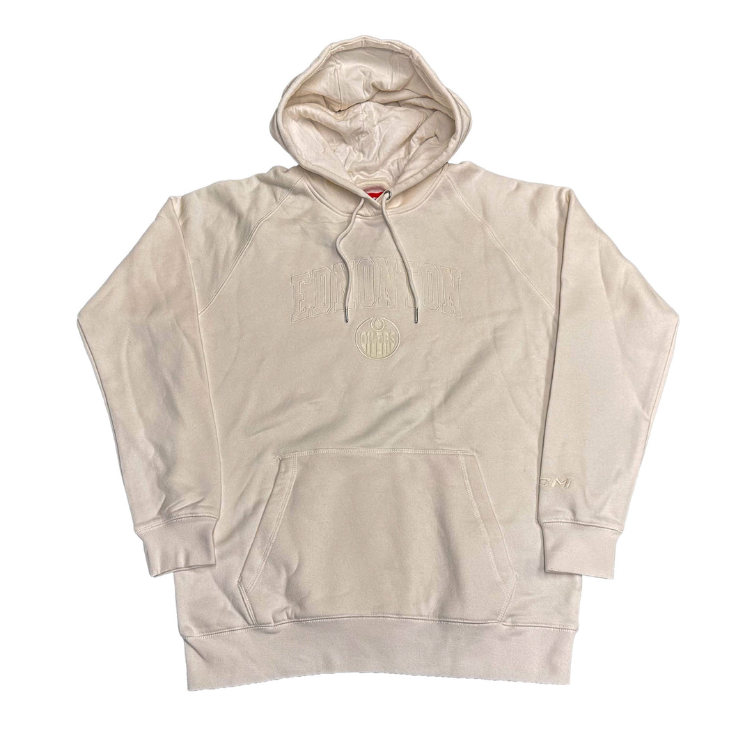 Edmonton Oilers CCM Unbleached White Pullover Hoodie