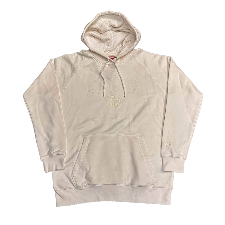 Edmonton Oilers CCM Unbleached White Pullover Hoodie