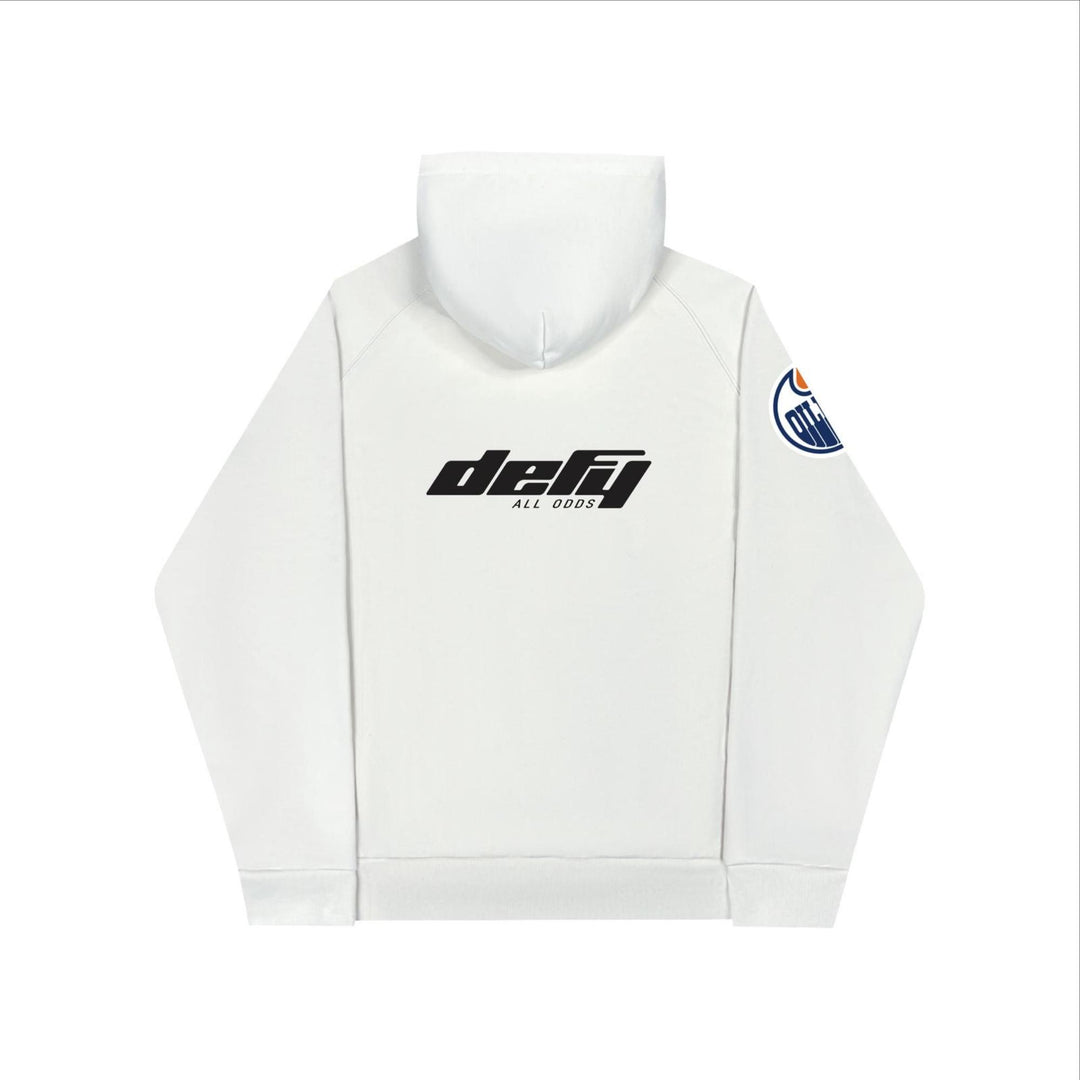 Edmonton Oilers DEFY White Hoodie